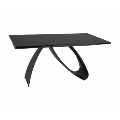 Стол обеденный SIGNAL DIUNA черный/черный мат 160-240/90